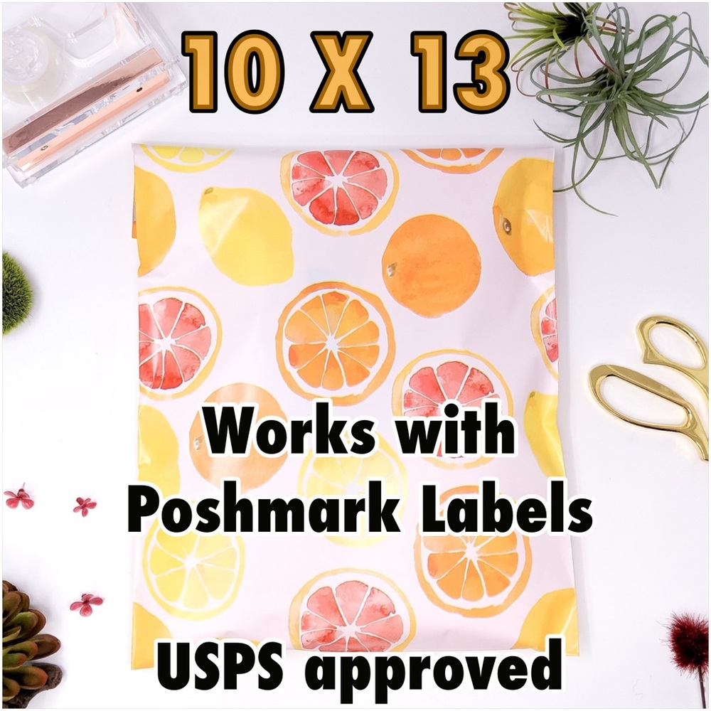 50 10X13 Citrus Poly Mailers CLEARANCE - Picture 3 of 11